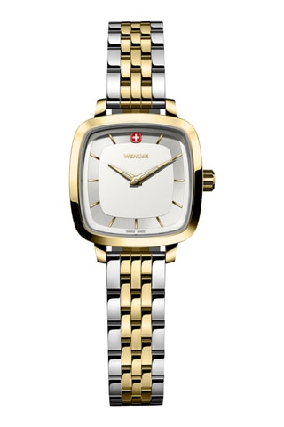 Roestvrijstalen Quartz Horloge - Zilverkleurig, goudkleurig en wit
