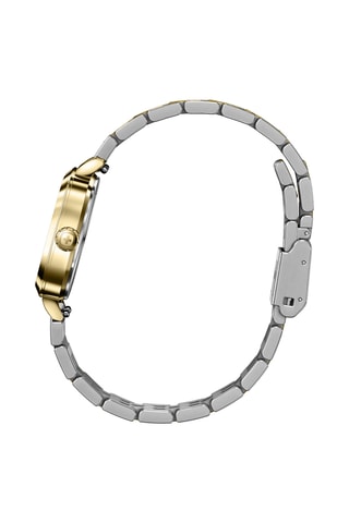 Roestvrijstalen Quartz Horloge - Zilverkleurig, goudkleurig en wit