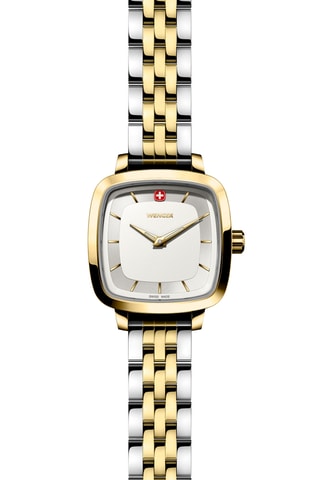 Roestvrijstalen Quartz Horloge - Zilverkleurig, goudkleurig en wit
