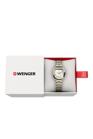 Roestvrijstalen Quartz Horloge - Zilverkleurig, goudkleurig en wit