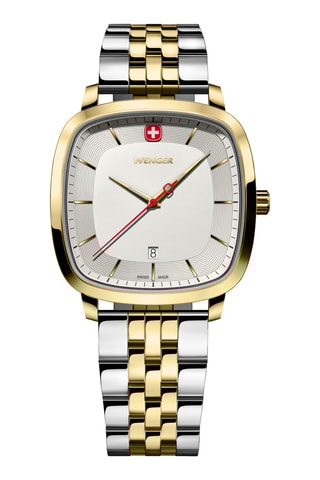 Roestvrijstalen Quartz Horloge - Zilverkleurig, goudkleurig en wit
