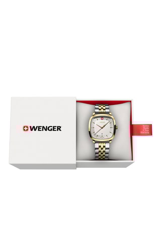 Roestvrijstalen Quartz Horloge - Zilverkleurig, goudkleurig en wit