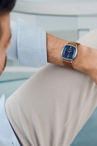 Quartz Horloge Smartcycle - Bruin en Zilverkleurig