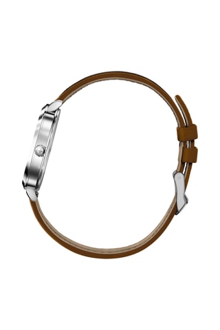 Quartz Horloge Smartcycle - Bruin en Zilverkleurig