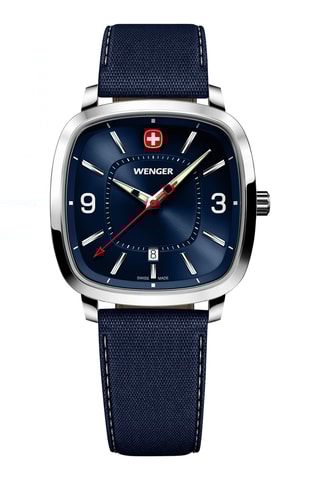 Quartz Horloge - Blauw en zilverkleurig