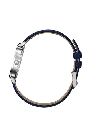 Quartz Horloge - Blauw en zilverkleurig