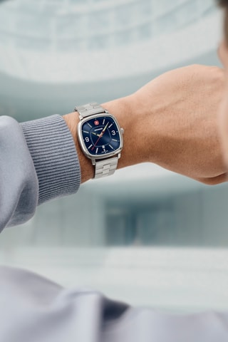 Montre à quartz en acier inoxydable - Argenté