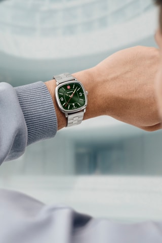 Montre à quartz en acier inoxydable - Argenté