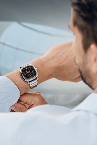 Roestvrijstalen Quarts Horloge - Chronograaf - Zilverkleurig
