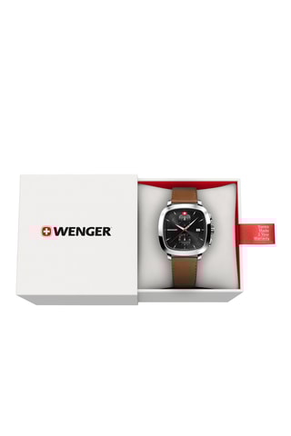 Quartz Horloge - Chronograaf - Bruin en Zilverkleurig