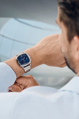 Roestvrijstalen Quarts Horloge - Chronograaf - Zilverkleurig