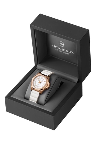 Natuurlijk Rubber en Doublé Goud pvd Quartz Horloge - Wit en Roségoudkleurig