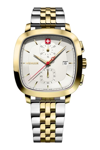 Roestvrijstalen Quartz Horloge - Chronograaf - Tweekleurig en Goudkleurig