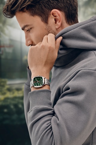 Roestvrijstalen Quarts Horloge - Chronograaf - Zilverkleurig