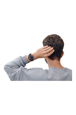 Silicone Quartz Horloge - Chronograaf - Zwart