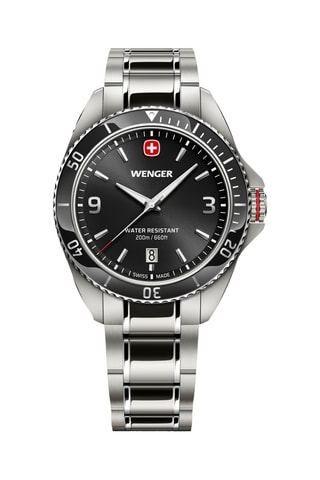 Roestvrijstalen Quartz Horloge - Zilverkleurig en zwart