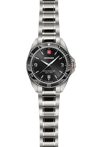 Roestvrijstalen Quartz Horloge - Zilverkleurig en zwart