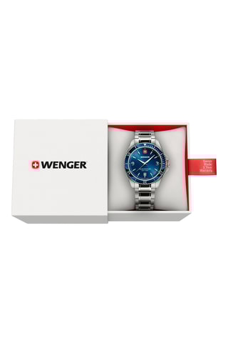 Roestvrijstalen Quartz Horloge - Zilverkleurig en Blauw