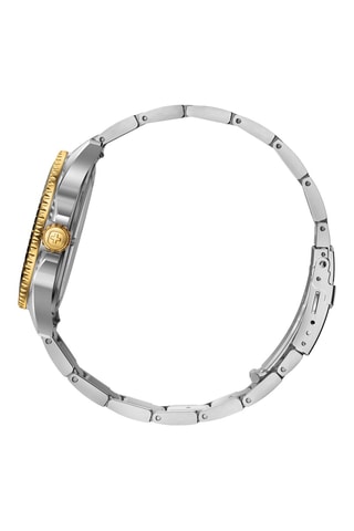 Roestvrijstalen Quartz Horloge - Zilverkleurig en zwart