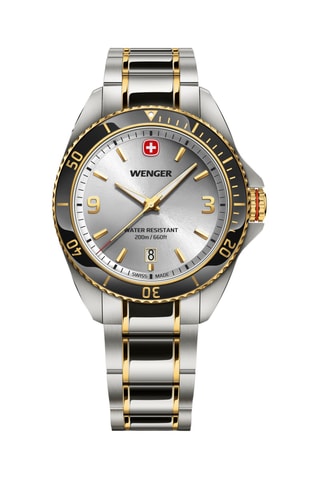 Roestvrijstalen Quartz Horloge - Zilverkleurig en zwart