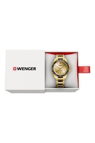 Roestvrijstalen Quartz Horloge - Goudkleurig en zwart