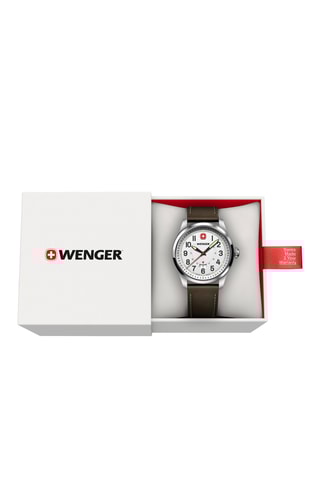 Leren Quartz Horloge - Bruin en Zilverkleurig