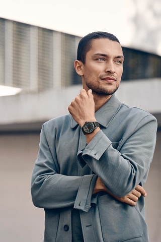 Silicone Quartz Horloge - Zwart