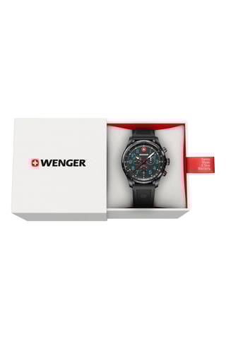 Silicone Quartz Horloge - Chronograaf - Zwart