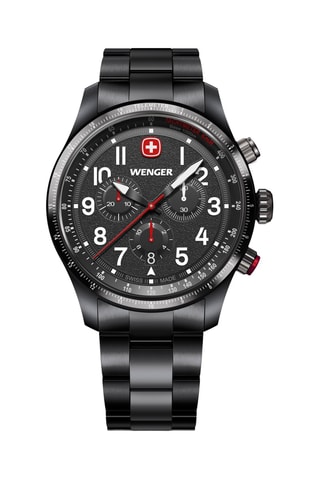 Roestvrijstalen Quarts Horloge - Chronograaf - Zwart