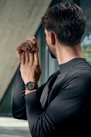 Roestvrijstalen Quarts Horloge - Chronograaf - Zwart