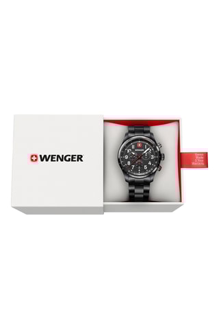 Roestvrijstalen Quarts Horloge - Chronograaf - Zwart