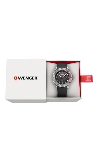 Silicone Quartz Horloge - Zwart en Zilverkleurig