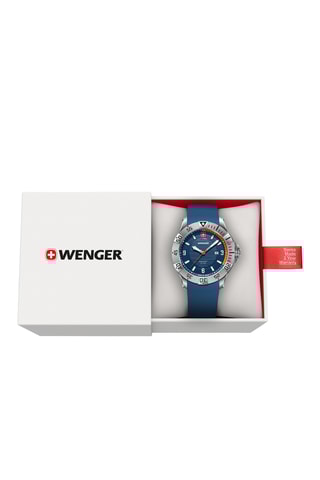 Silicone Quartz Horloge - Blauw en Zilverkleurig