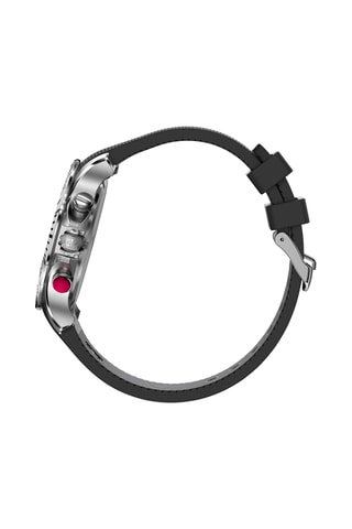 Silicone Quartz Horloge - Chronograaf - Zwart en Grijs