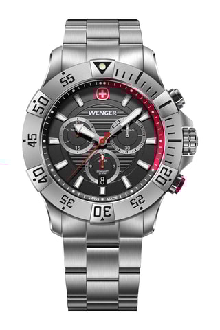 Roestvrijstalen Quarts Horloge - Chronograaf - Zilverkleurig