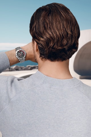 Roestvrijstalen Quarts Horloge - Chronograaf - Zilverkleurig