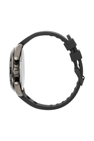 Rubberen Quartz Horloge - Tachymeter - Zwart