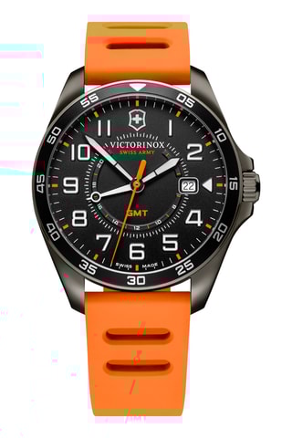 Rubberen Quartz Horloge - Oranje en Zwart