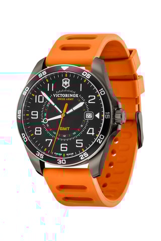 Rubberen Quartz Horloge - Oranje en Zwart