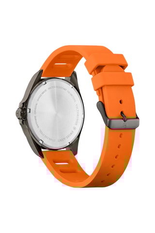 Rubberen Quartz Horloge - Oranje en Zwart