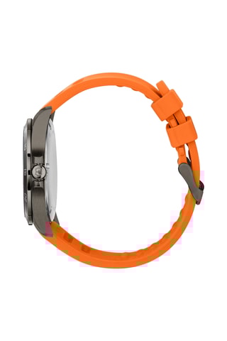 Rubberen Quartz Horloge - Oranje en Zwart