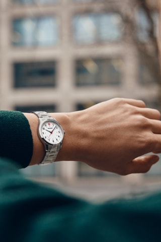 Roestvrijstalen Quartz Horloge - Zilverkleurig