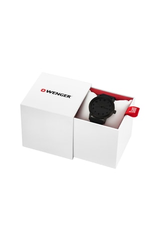 Leren Quartz Horloge - Zwart en Goudkleurig