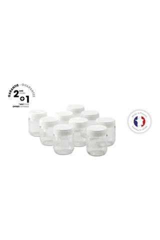 9 pots de yaourt