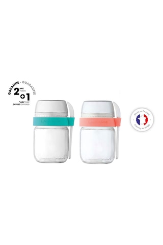 2 pots de yaourt à emporter