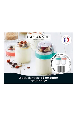 2 pots de yaourt à emporter