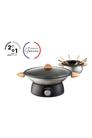 Appareil wok et fondue 2-en-1 Classic - 8 personnes - 900 W