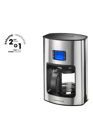 Cafetière programmable Naos - 1,5 l - 1000 W - 12 tasses - Argenté