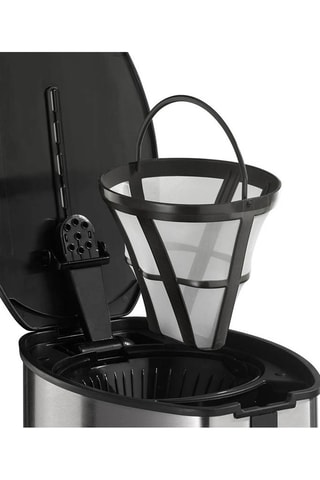 Cafetière programmable Naos - 1,5 l - 1000 W - 12 tasses - Argenté