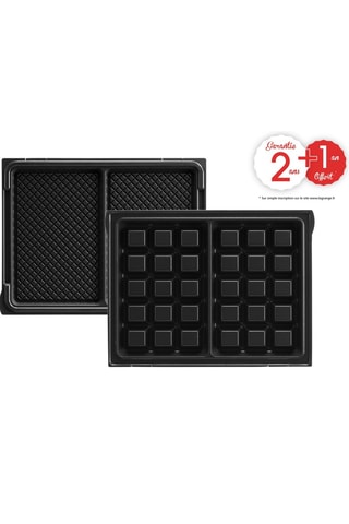 Plaques antiadhésives 2 gaufres